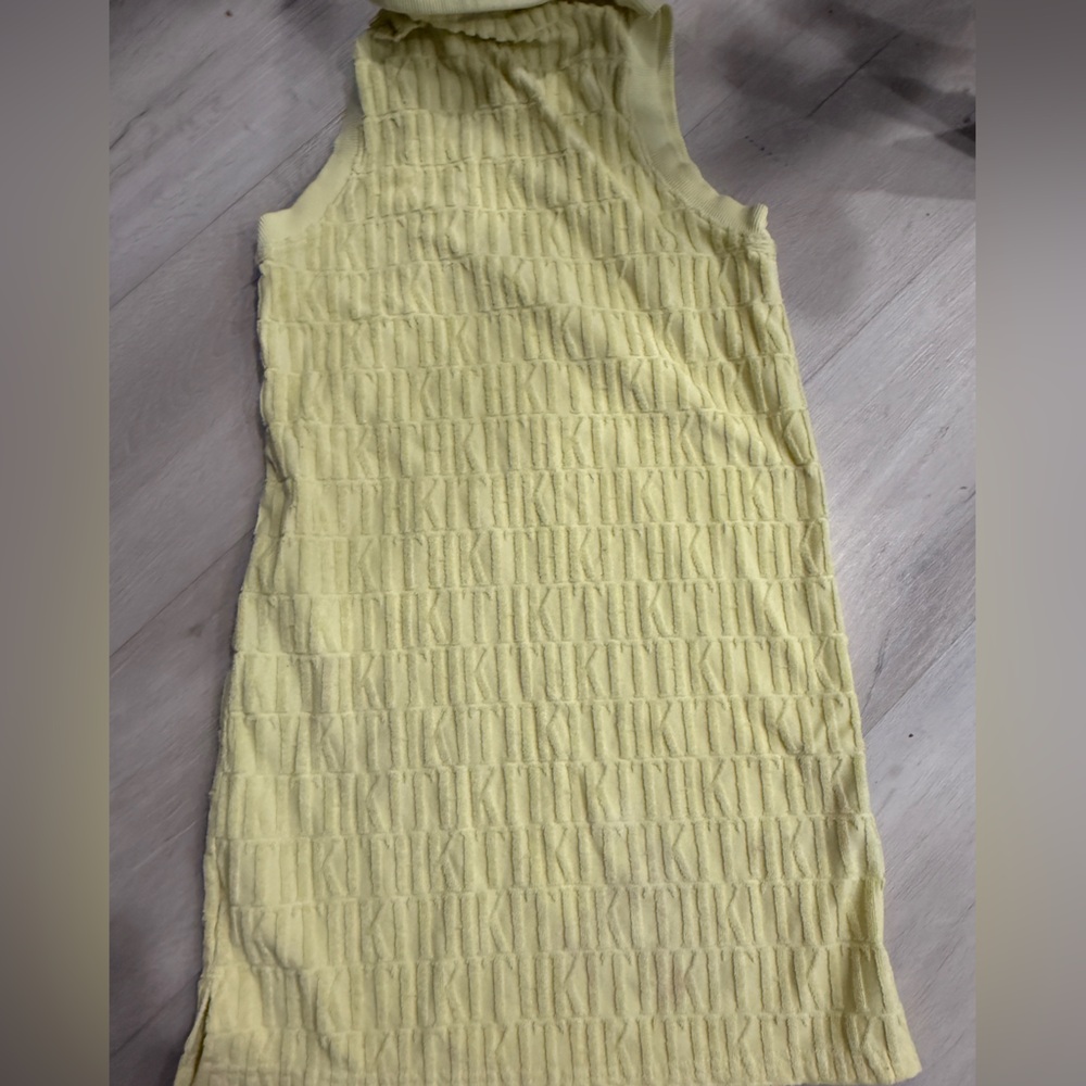 KITH KIDS terry cloth polo dress in yellow - Picture 3 of 6